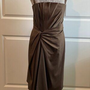 CYNTHIA-CYNTHIA STEFFE Brown Dress Size 6 Orig.$295 NWT